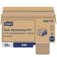 Tork Xpressnap Fit® Natural Dispenser Napkin