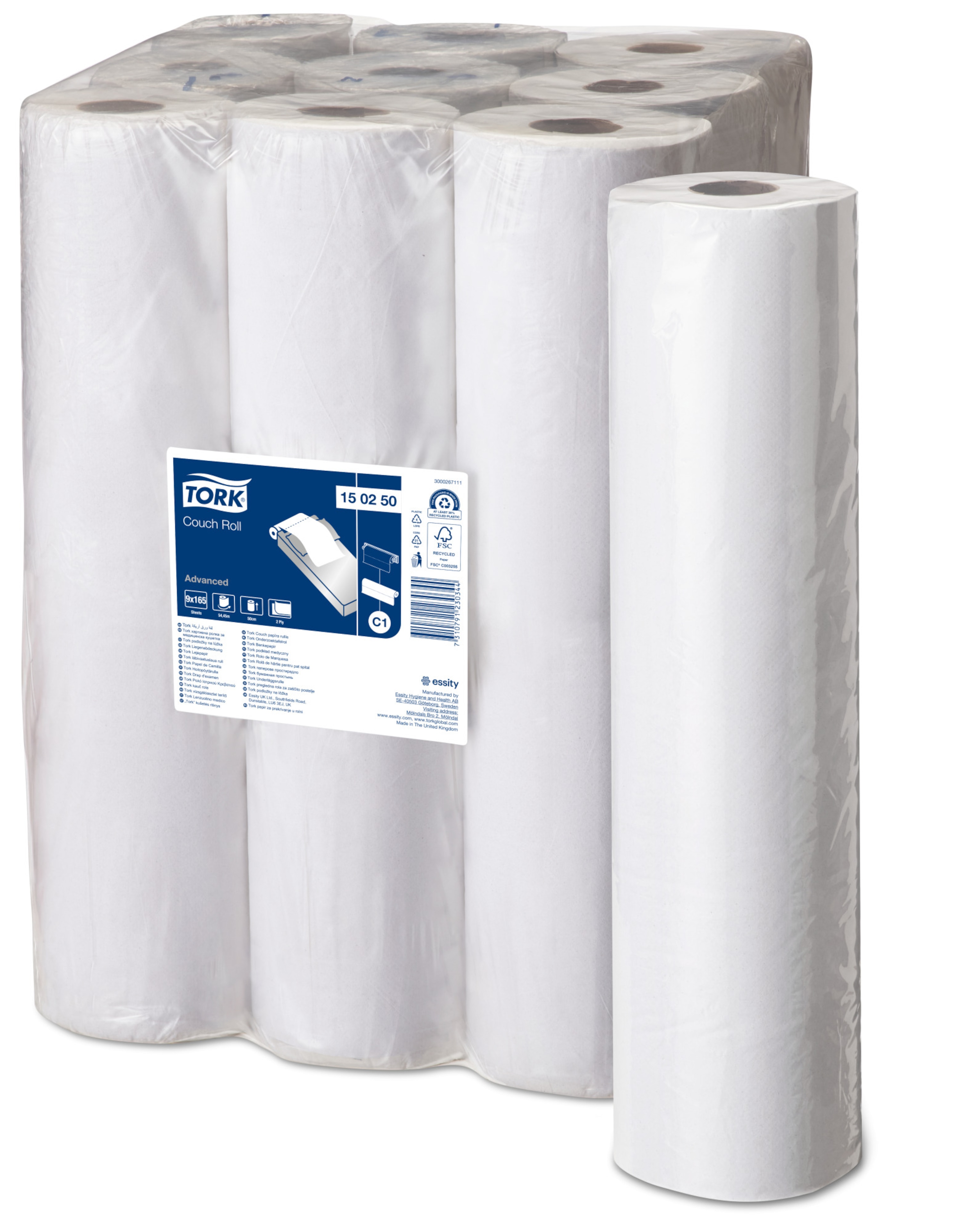 Tork Perforated Couch Roll White C1