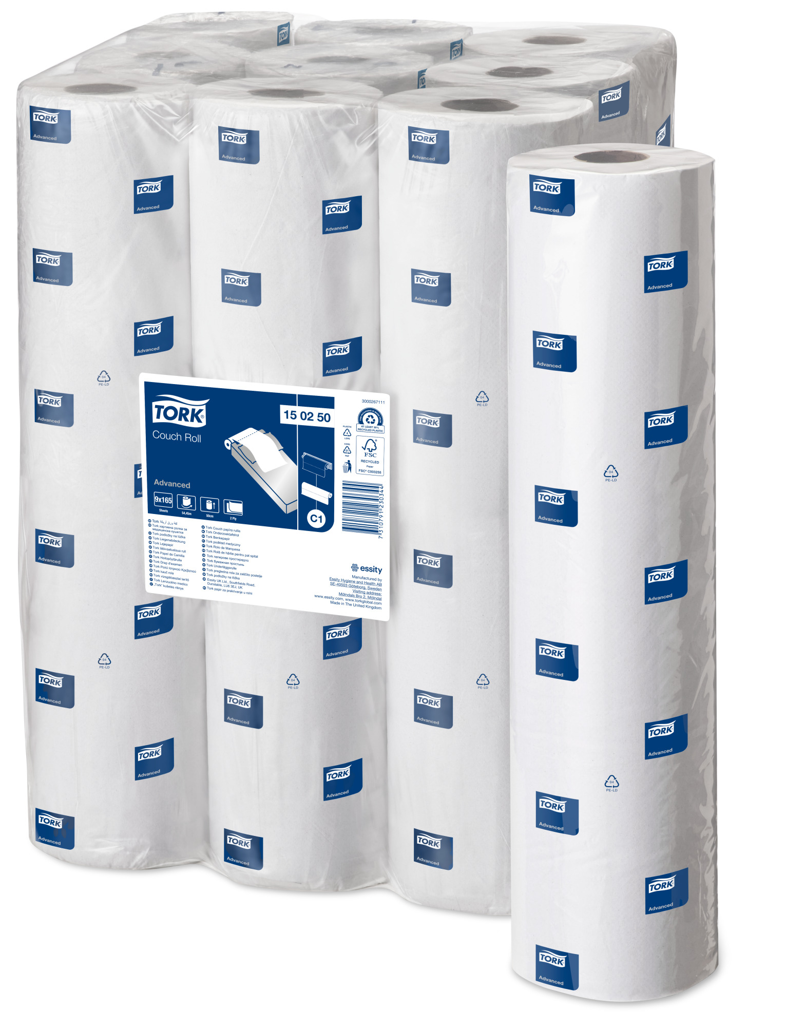 Tork Perforated Couch Roll White C1