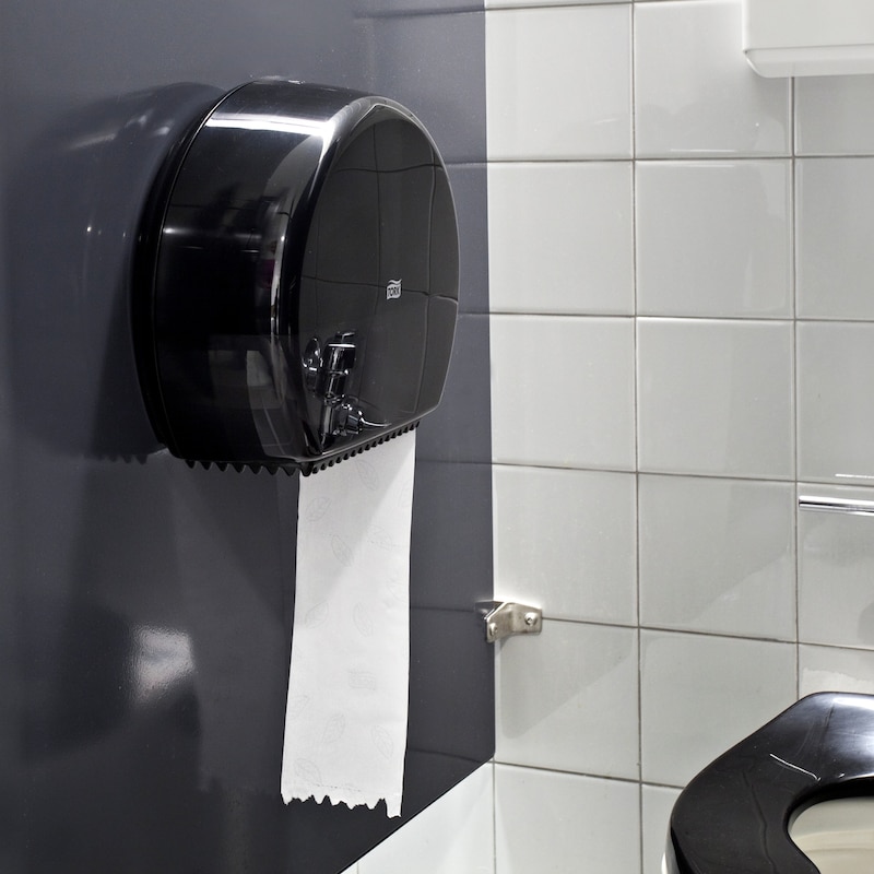 Distributeur Papier Toilette Mini Jumbo Blanc 1 Rouleau - Unité