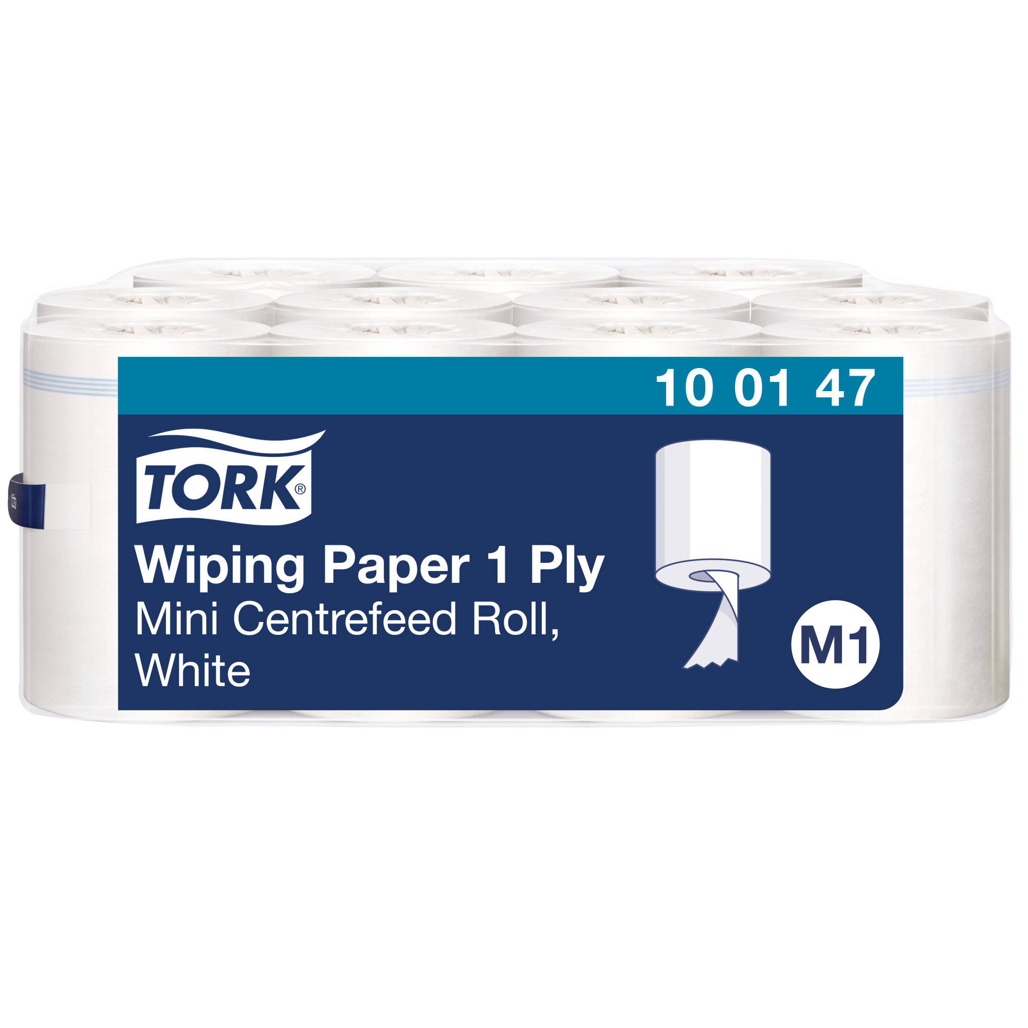 Tork Avtorkningspapper 1-lager vit M1
