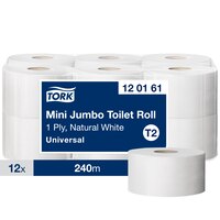 Tork hârtie igienică rolă dimensiune Mini Jumbo universală - 1 strat