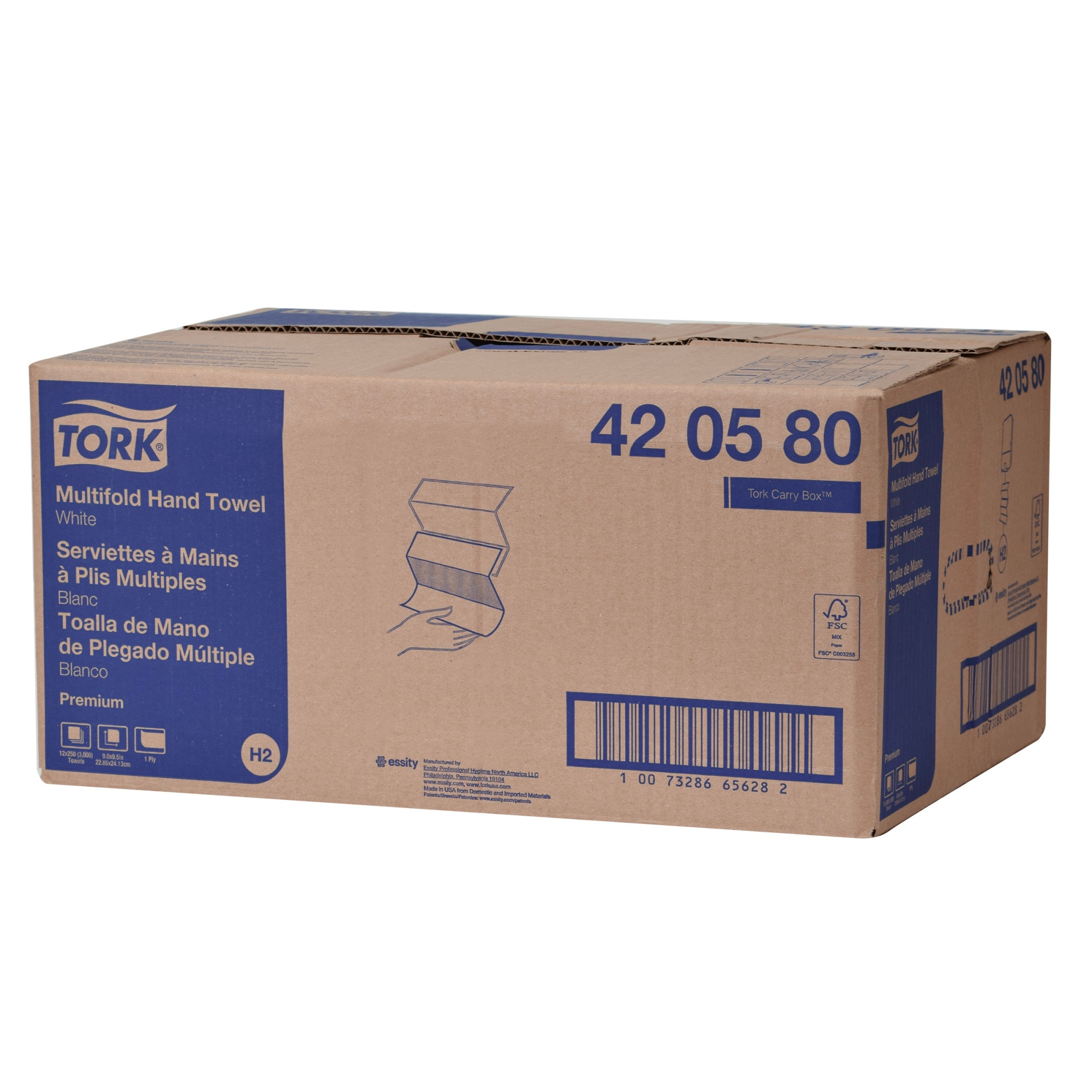 Tork Multifold Hand Towel White H2