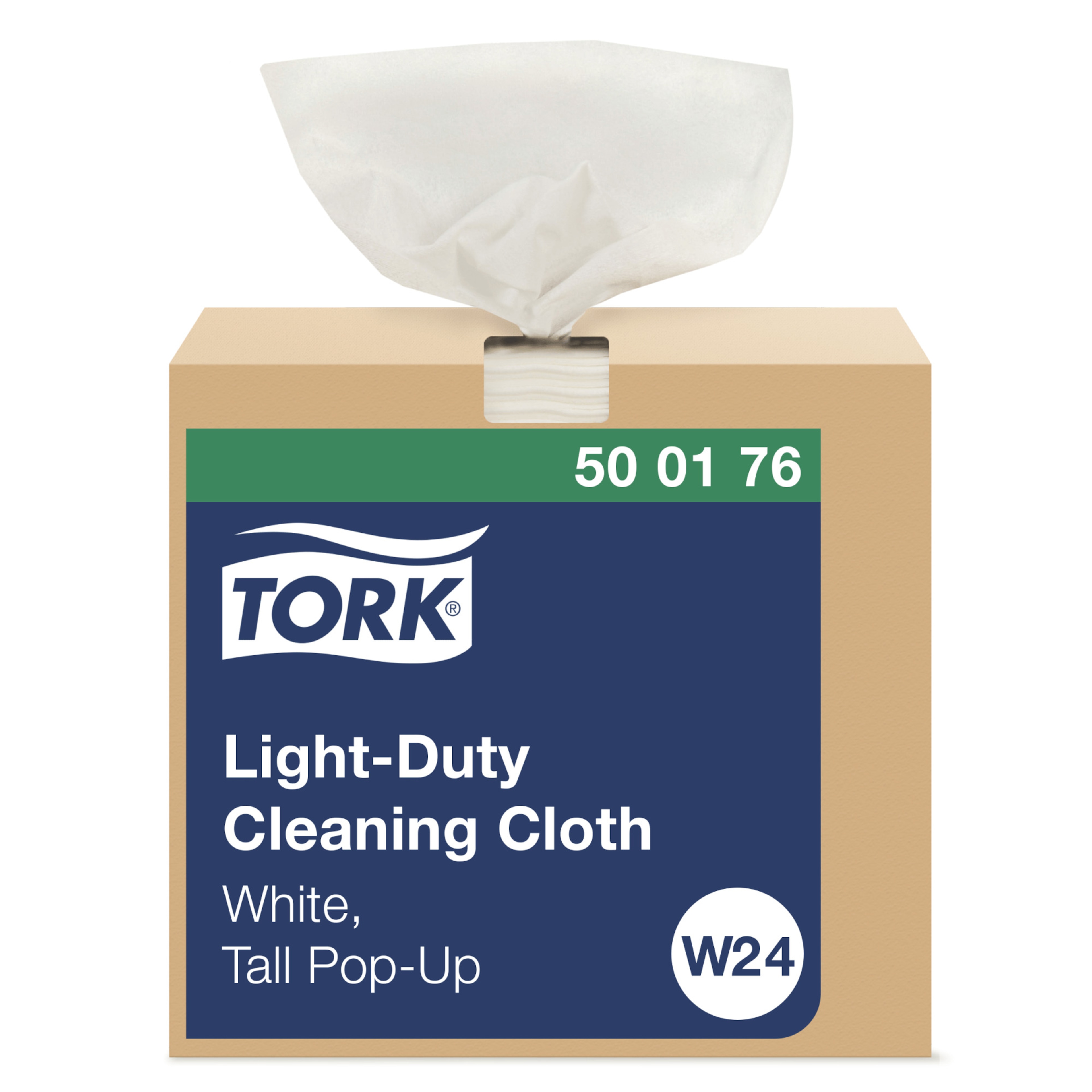Tork exelCLEAN Light Duty Cleaning Cloth Pop-Up Box White W24
