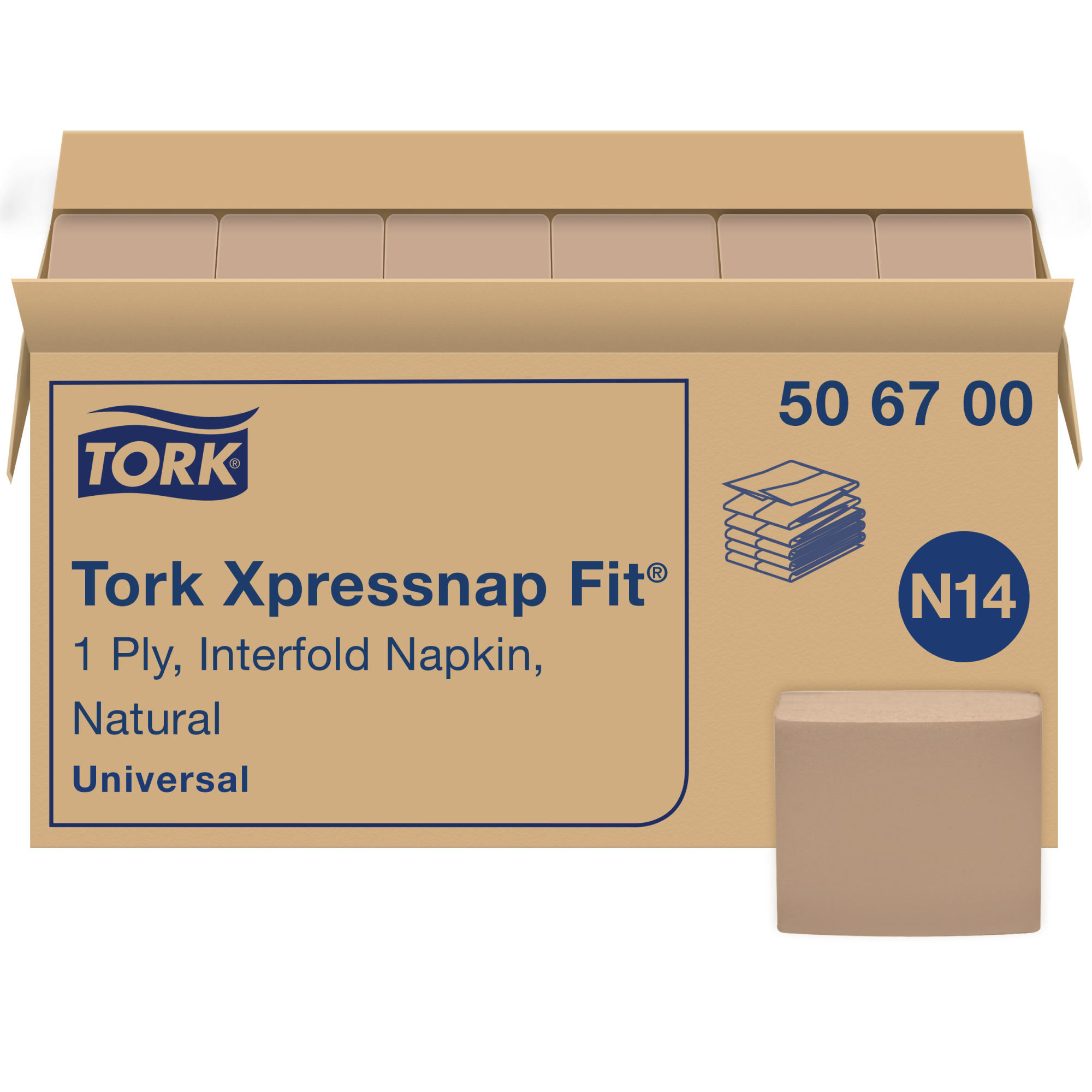 Tork Xpressnap Fit® Serviettes Enchevêtrées Naturelles pour distributeur