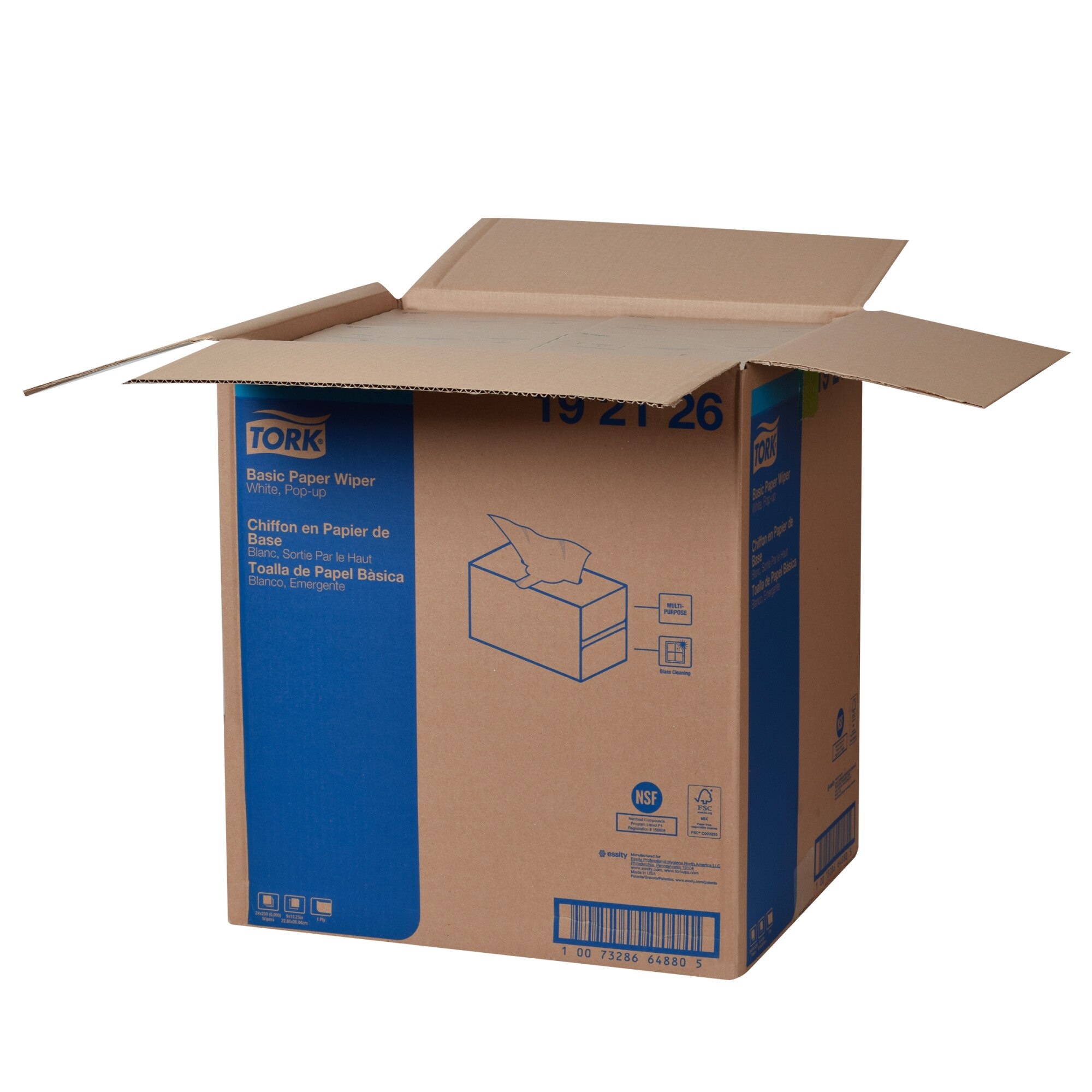 Tork Basic Paper Wiper, Pop-Up Box