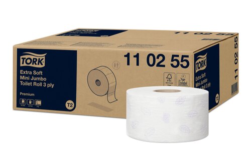Boekhouder vastleggen Honderd jaar Tork Extra Zacht Mini Jumbo Toiletpapier Premium – 3-Laags | 110255 |  Toiletpapier | Vulling | Tork NL