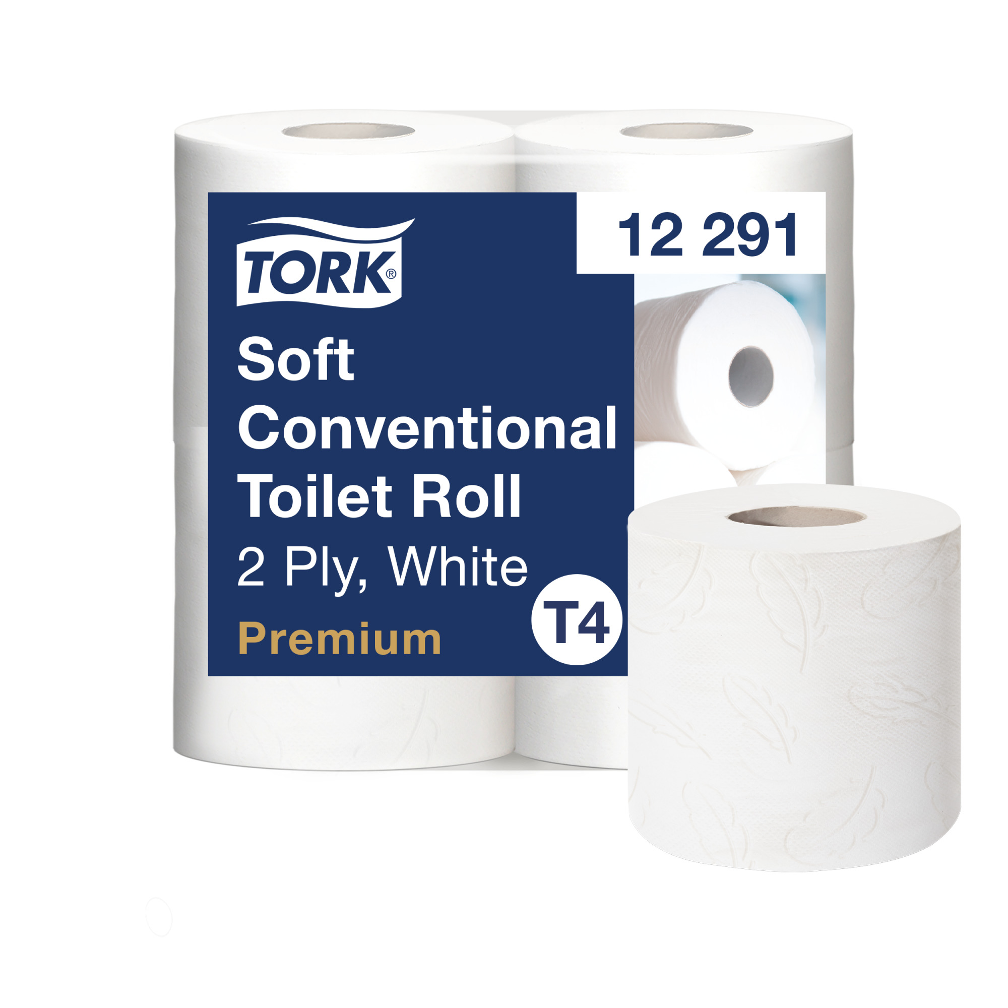 Tork weiches Kleinrollen Toilettenpapier Weiß T4