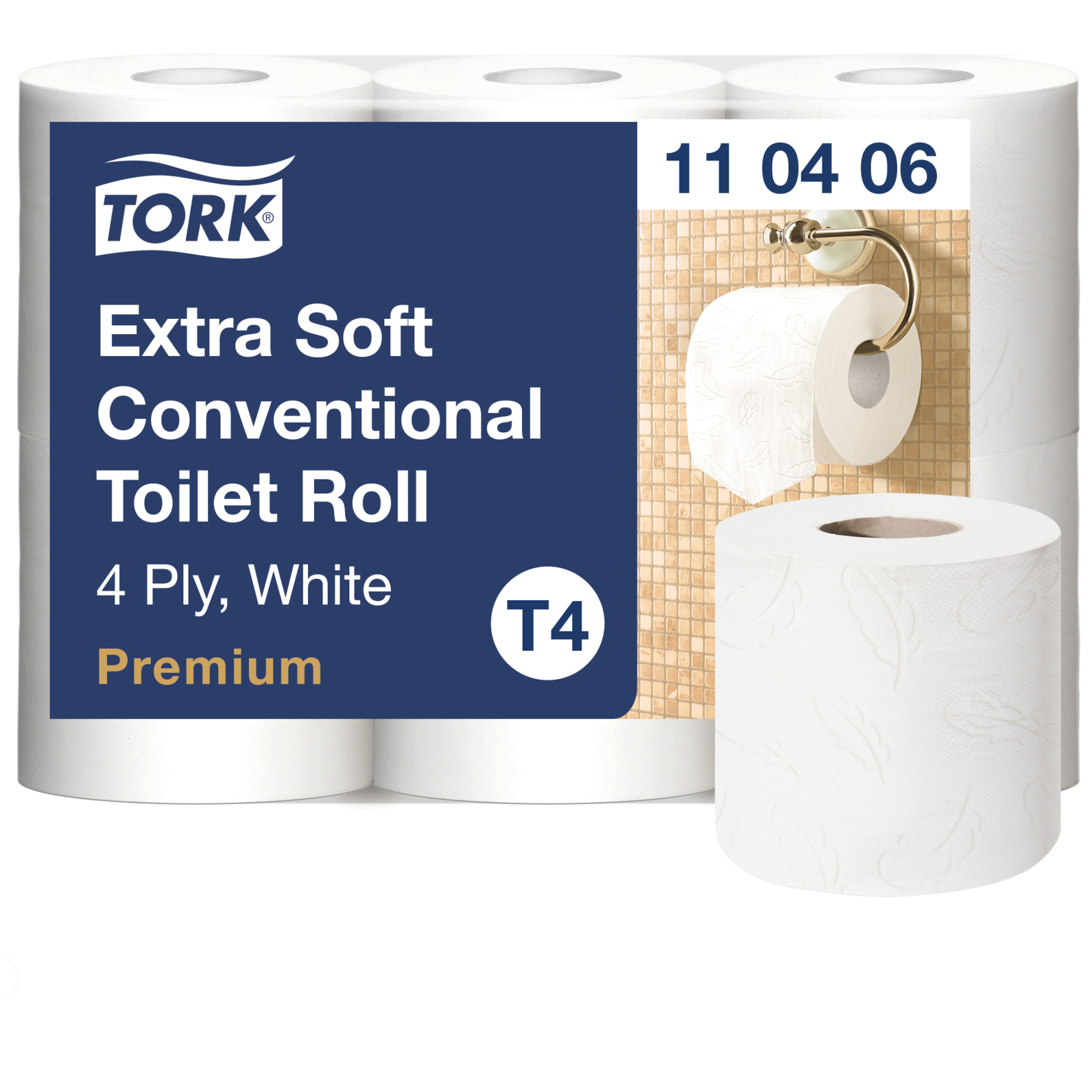 Tork tavaline eriti pehme Premium rulltualettpaber – 4-kihiline
