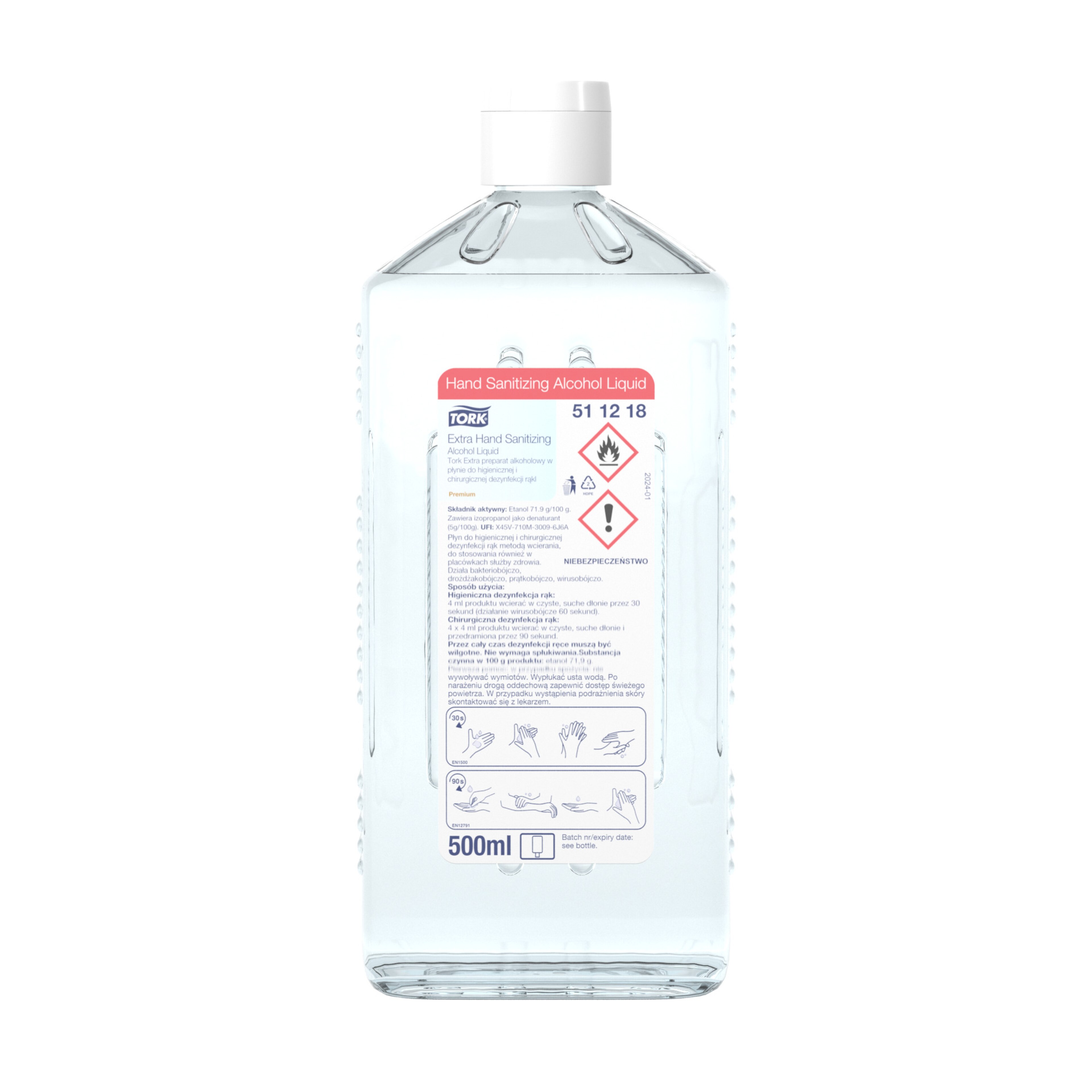 Tork Ekstra preparat w płynie do dezynfekcji rąk z alkoholem