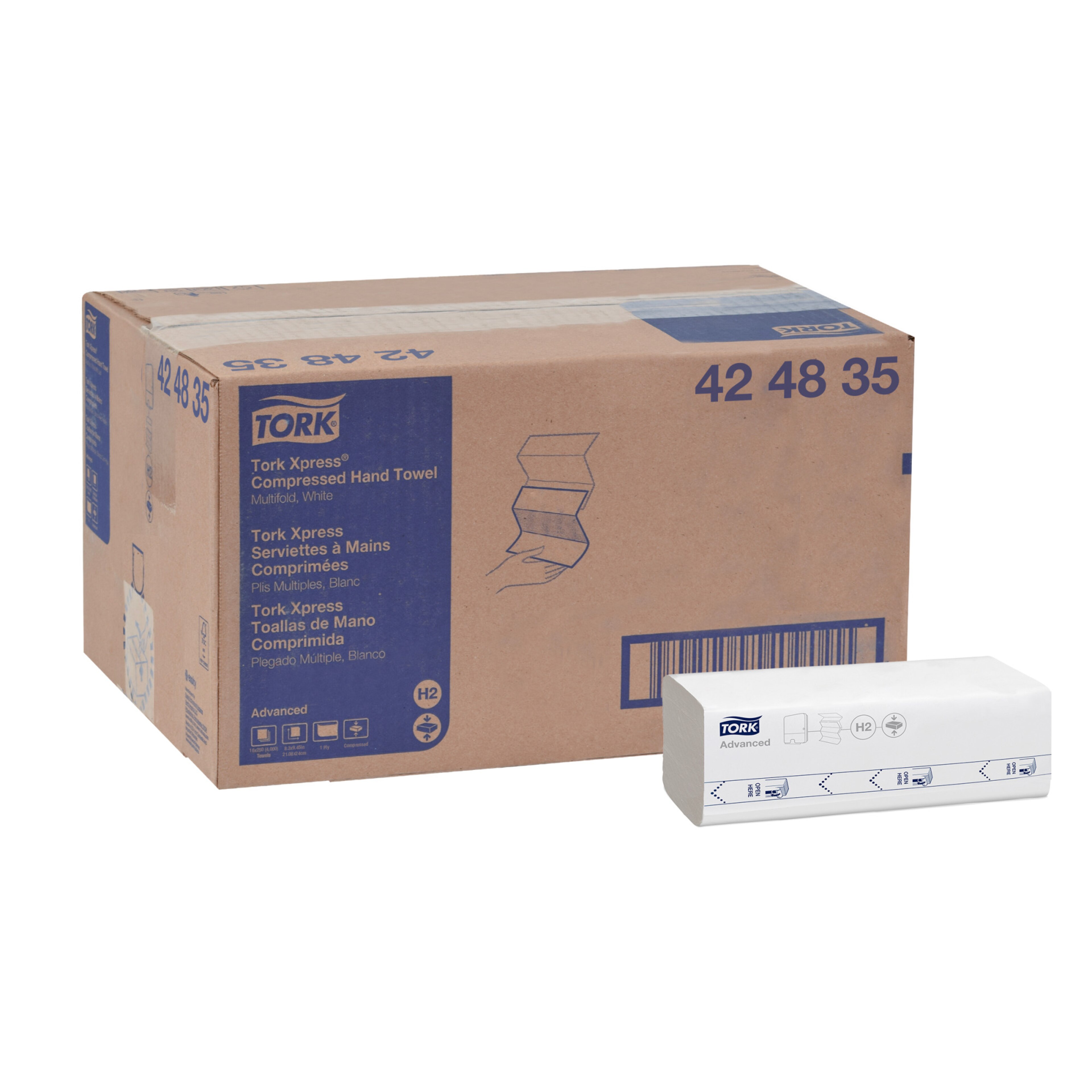 Tork Xpress® Compressed Multifold Hand Towel White H2