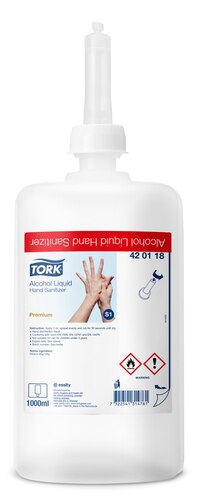 Tork alkoholowy preparat w płynie do higienicznej i chirurgicznej dezynfekcji rąk (preparat biobójczy)