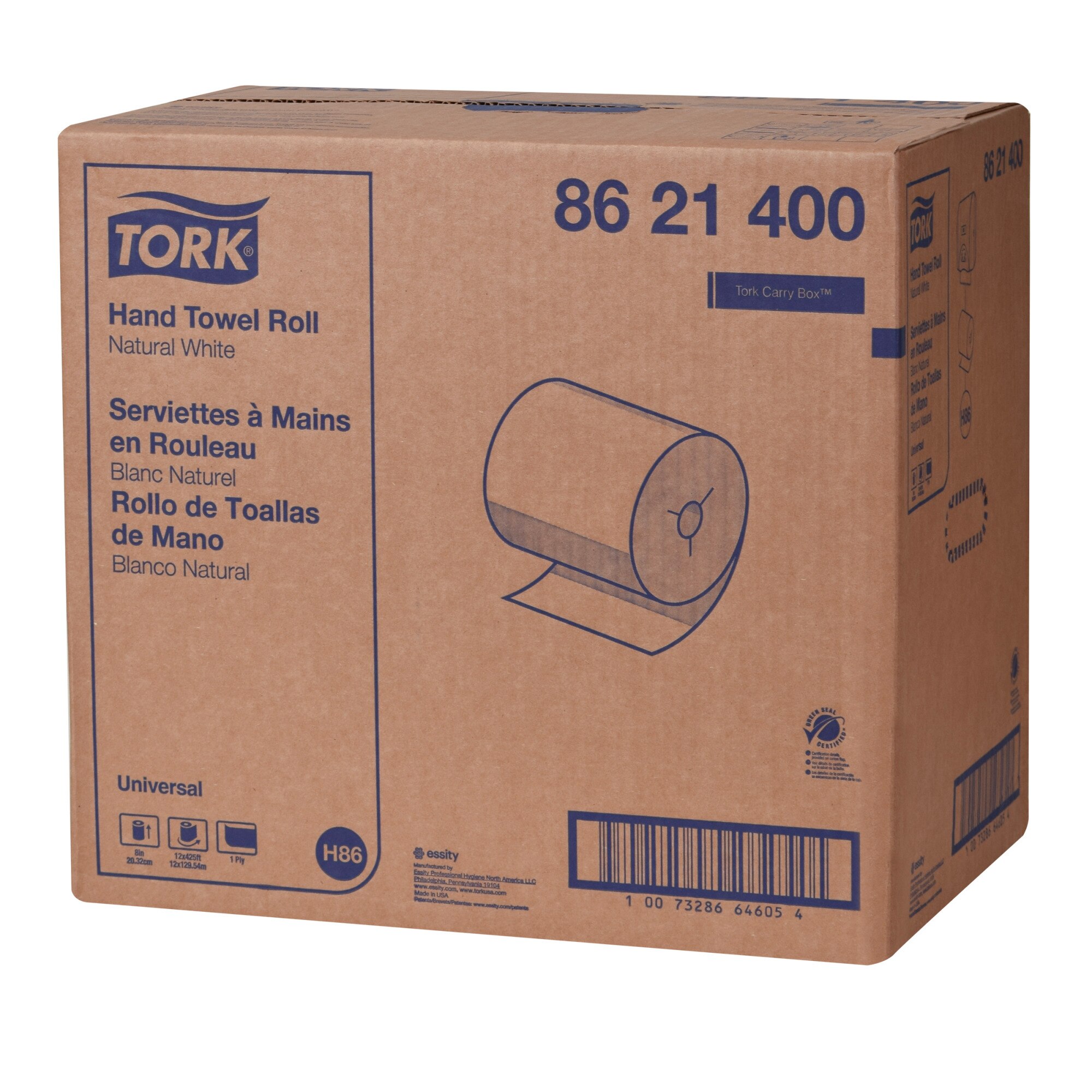 Tork Paper Hand Towel Roll Natural White H86