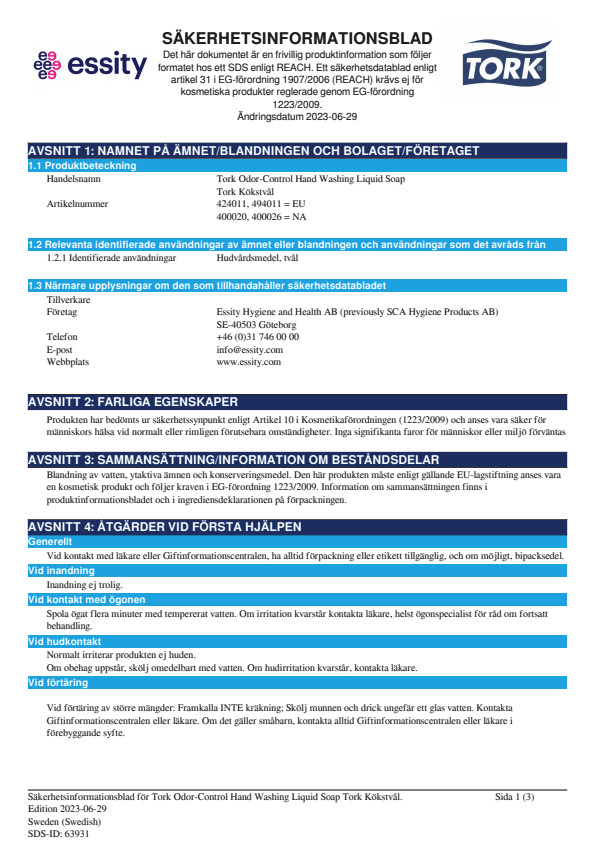 Safety Data Sheet