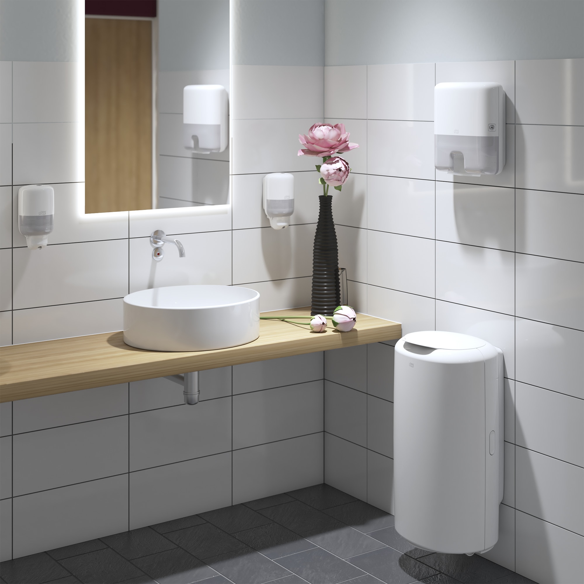 Tork Xpress® Mini Z Katlı Havlu Dispenseri Beyaz H2