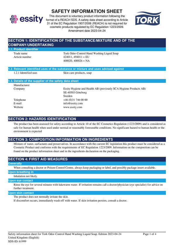 Safety Data Sheet