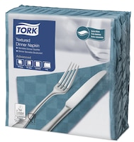 Tork Textured Blue Green Dinner Napkin