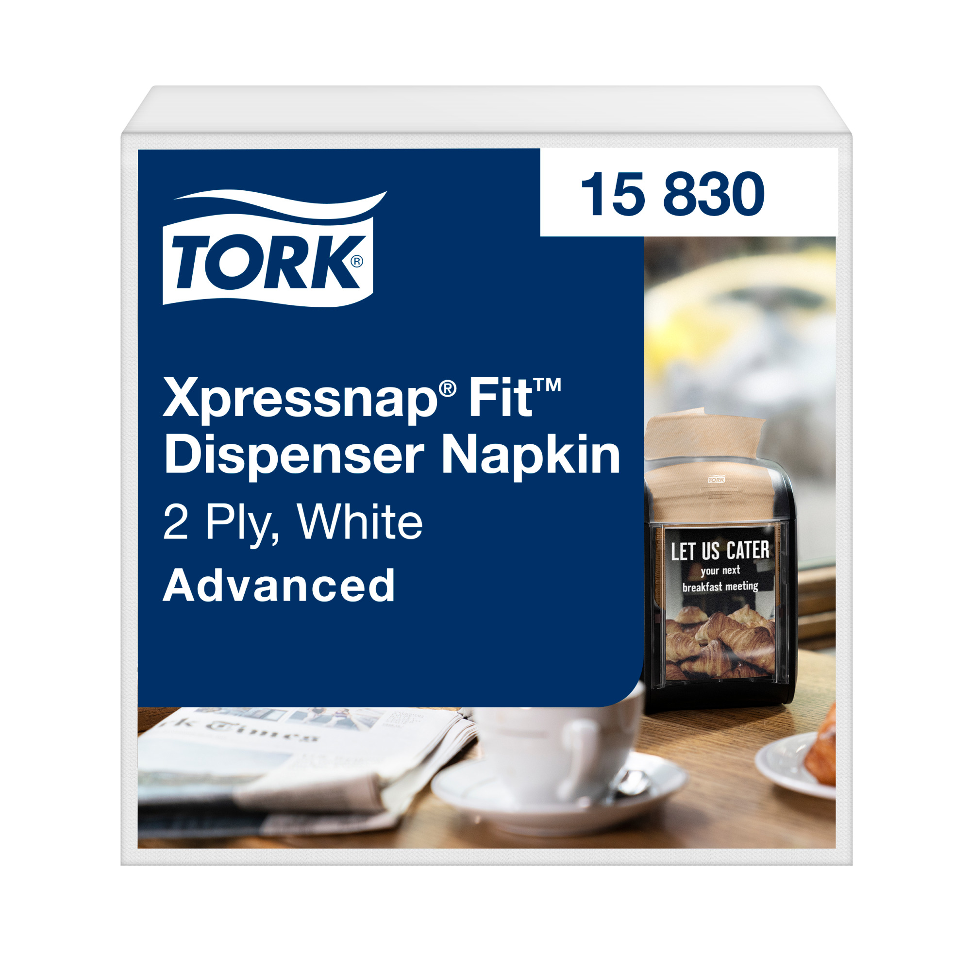 Tork Xpressnap Fit® Λευκές Χαρτοπετσέτες για Δοσομετρική Συσκευή