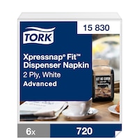 Tork Xpressnap Fit® biała serwetka dyspenserowa