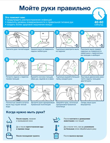Как правильно мыть руки и поддерживать личную гигиену