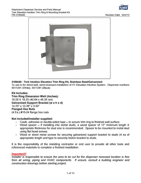 Mounting Instructions