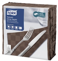 Tork Textured Brown Dinner Napkin