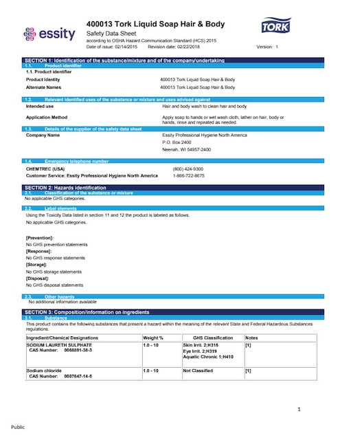Safety Data Sheet