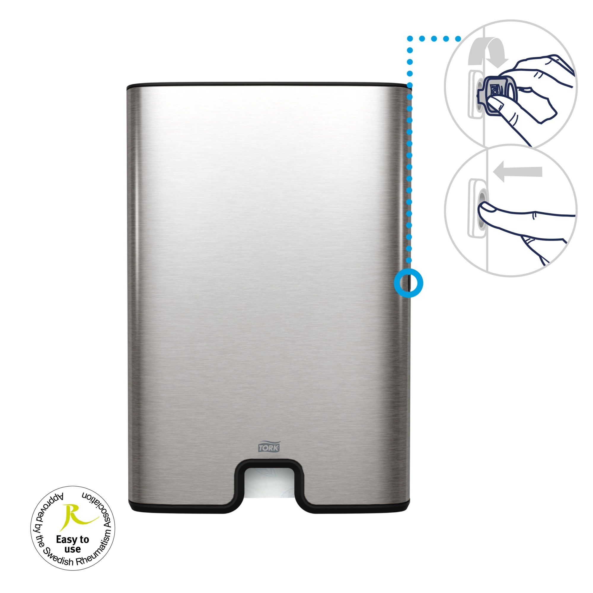 Tork Xpress® Z Katlı Havlu Dispenseri Paslanmaz Çelik H2