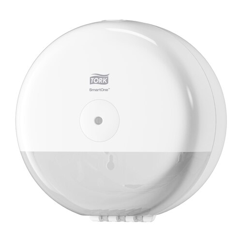 Tork SmartOne® Mini podajalnik toaletnih rol bele barve