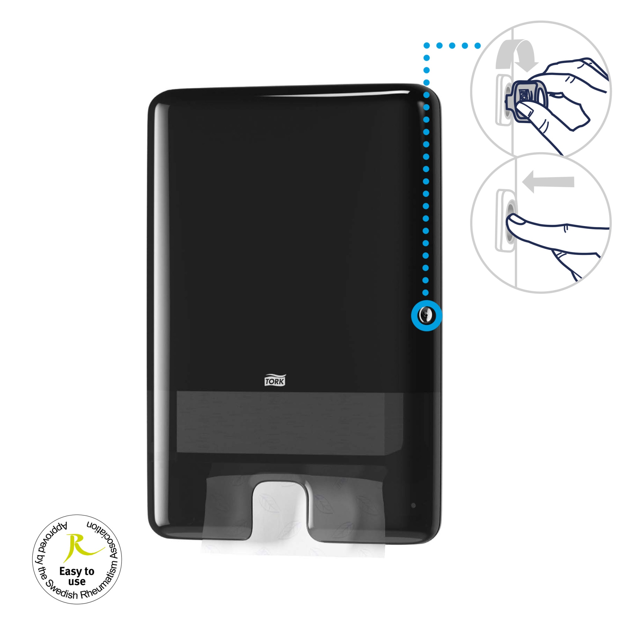 Tork Xpress® Multifold Hand Towel Dispenser Black H2