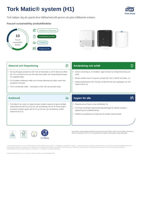 Hållbarhetsrelaterat produktblad
