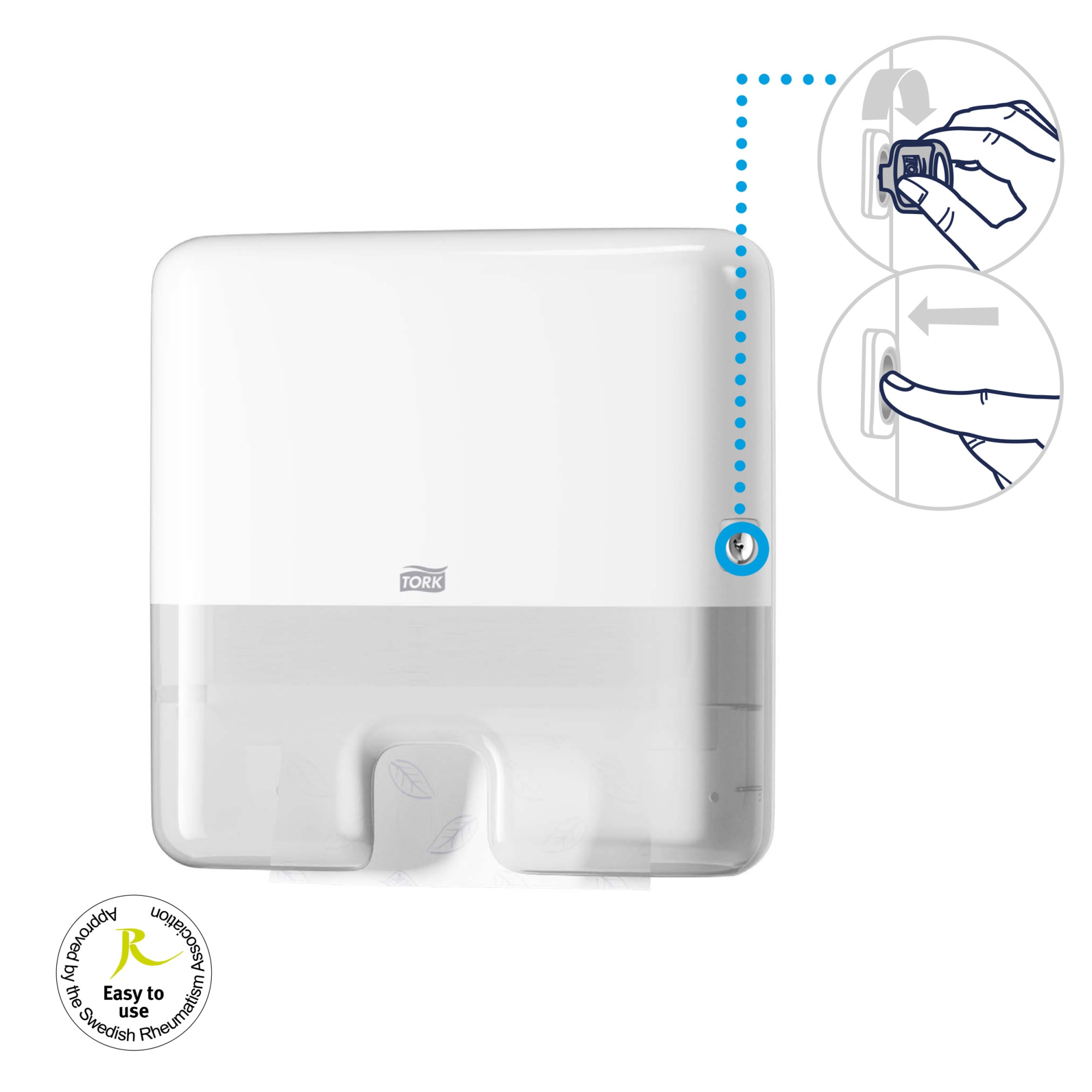 Tork Xpress® Mini Z Katlı Havlu Dispenseri Beyaz H2