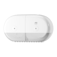 Tork SmartOne® Mini podwójny dozownik do papieru toaletowego w roli, biały