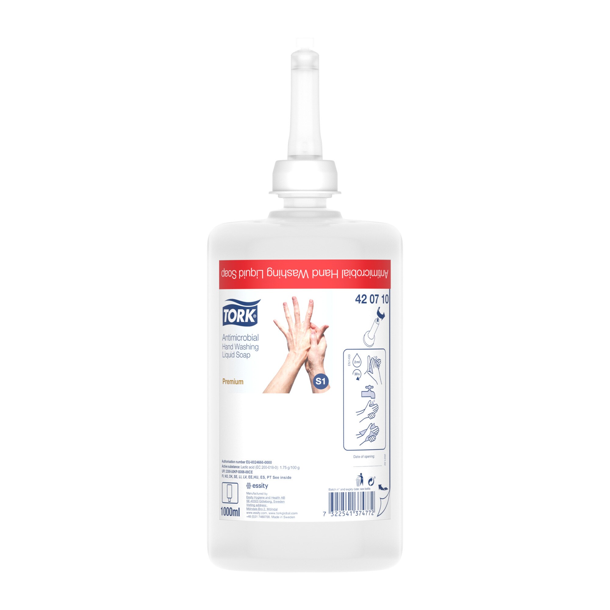 Tork Antimicrobial Hand Washing Liquid Soap 420710 Hand soaps