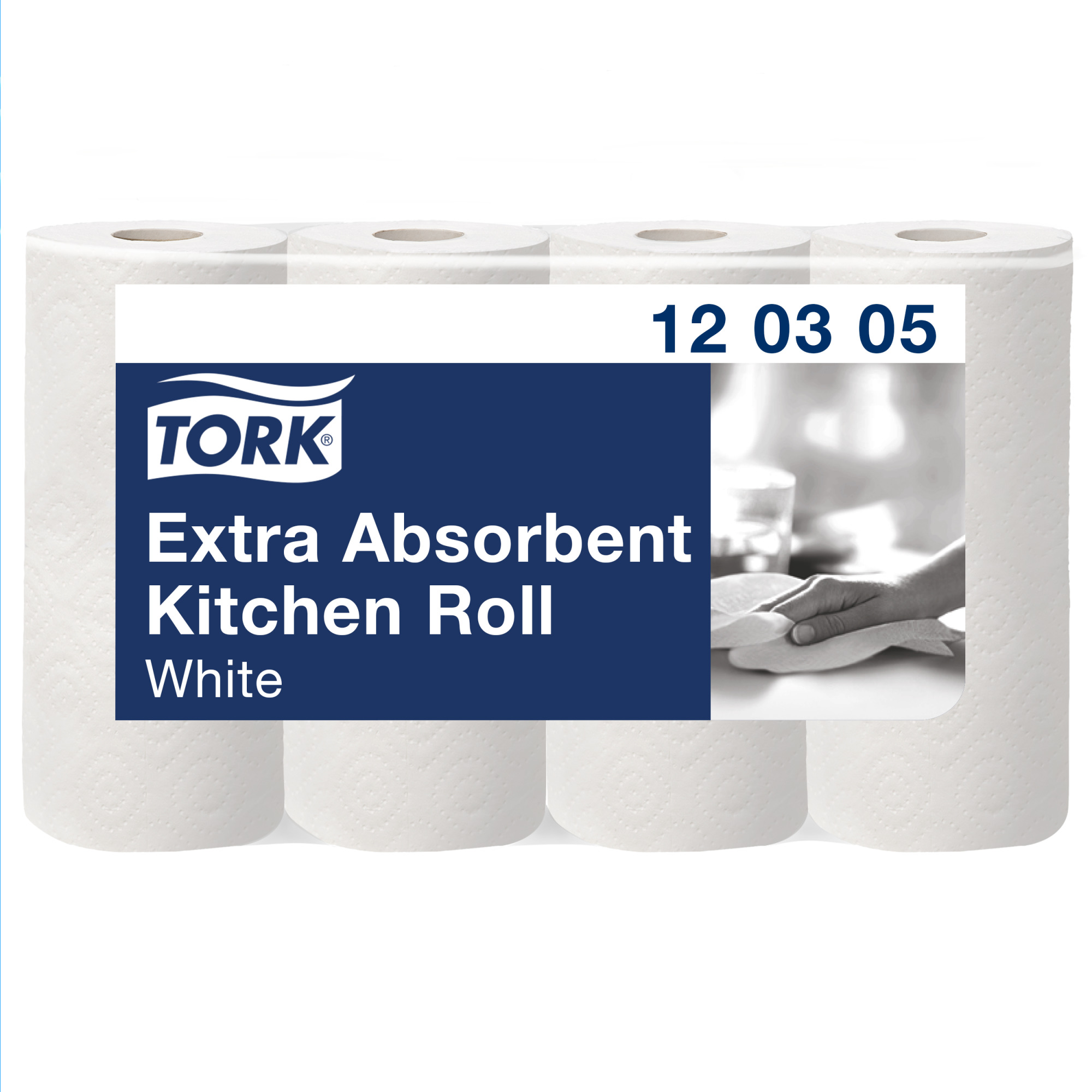 Tork Rouleau d’Essuie-tout extra-absorbant blanc