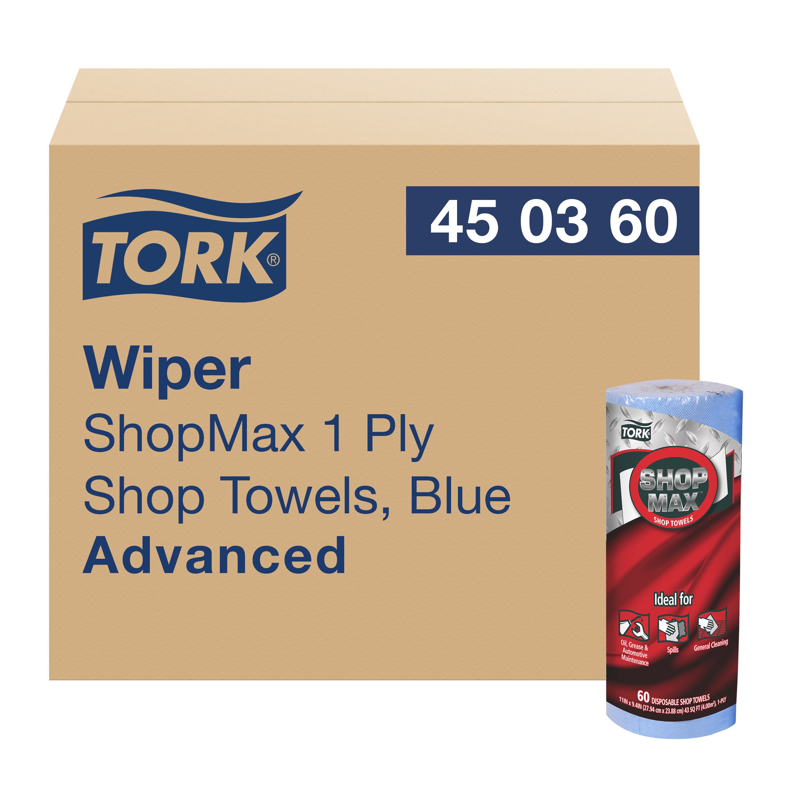 Tork ShopMax Wiper 450, Roll Towel | 450360 | Wipers and Tork ShopMax Wiper 450, Roll Towel | 450360 | Wipers and