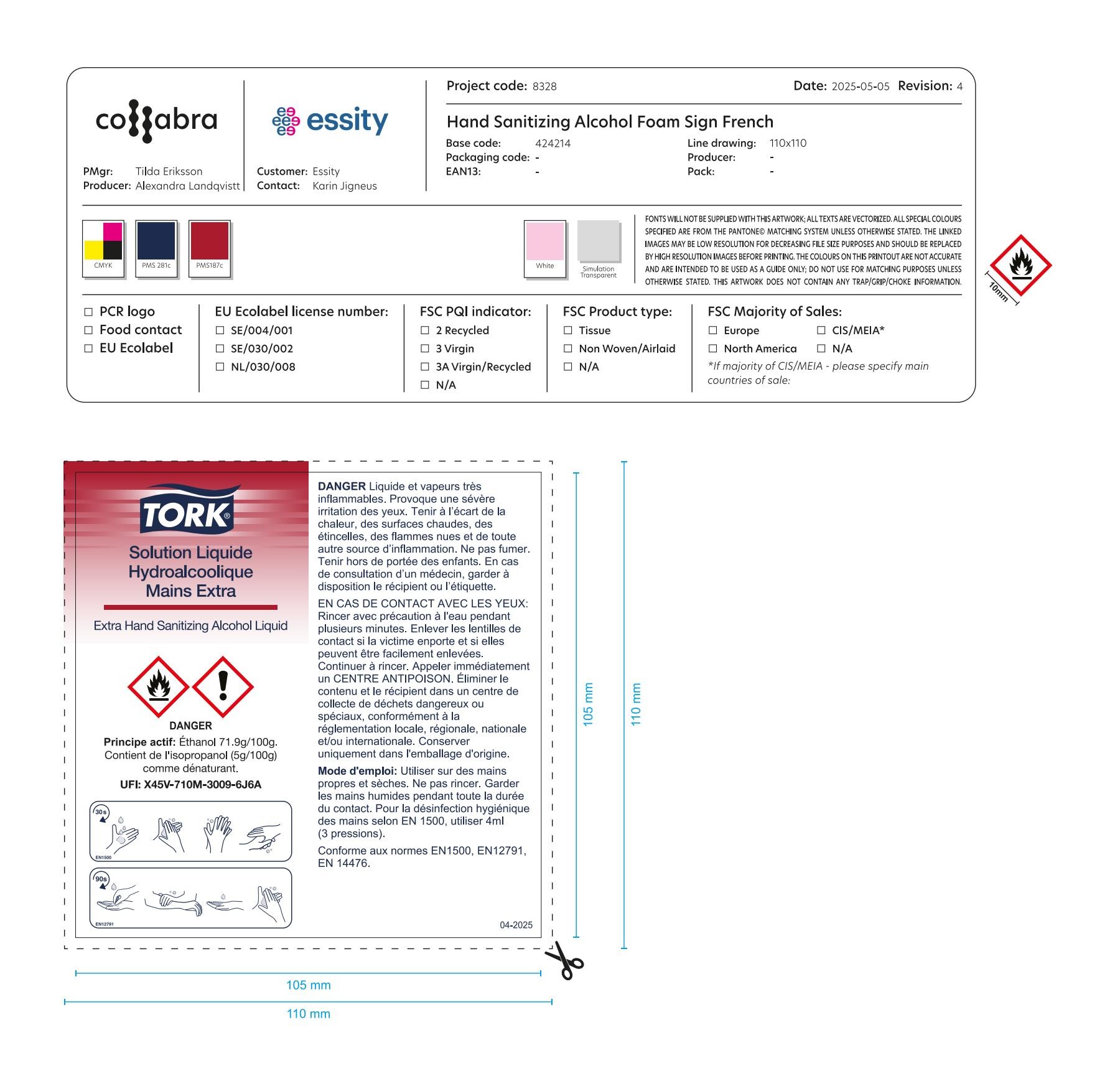 Usage Information Sign