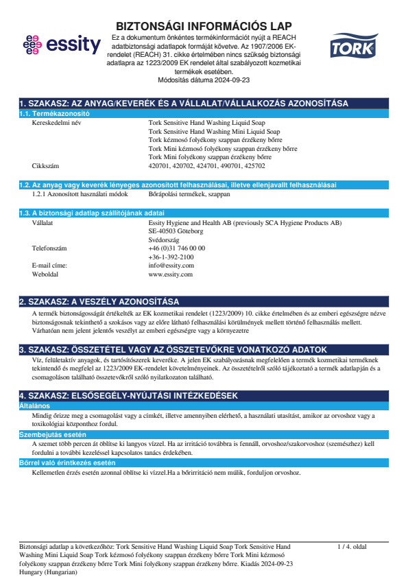 Safety Data Sheet