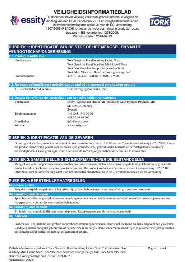 Safety Data Sheet