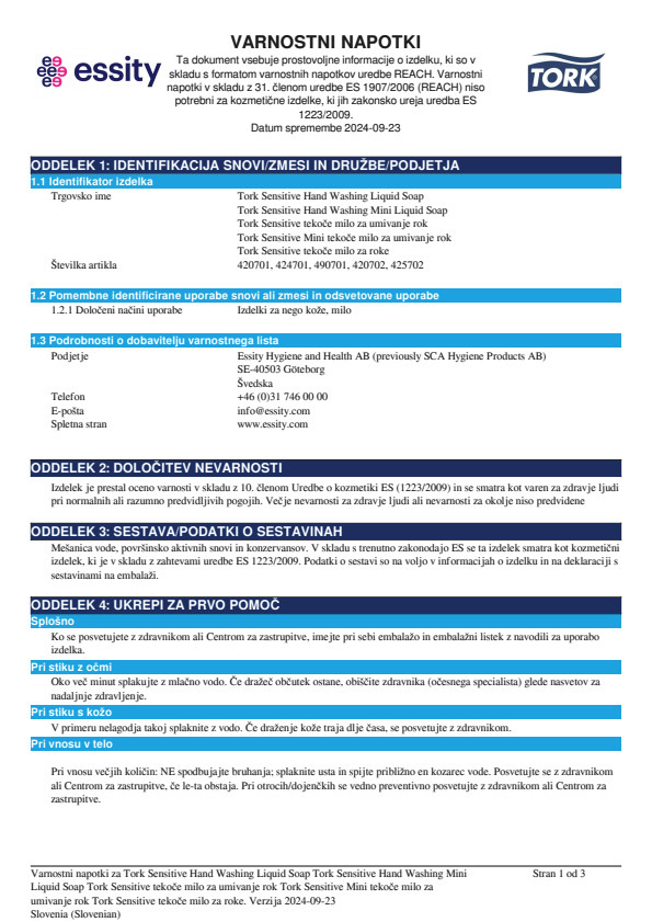 Safety Data Sheet