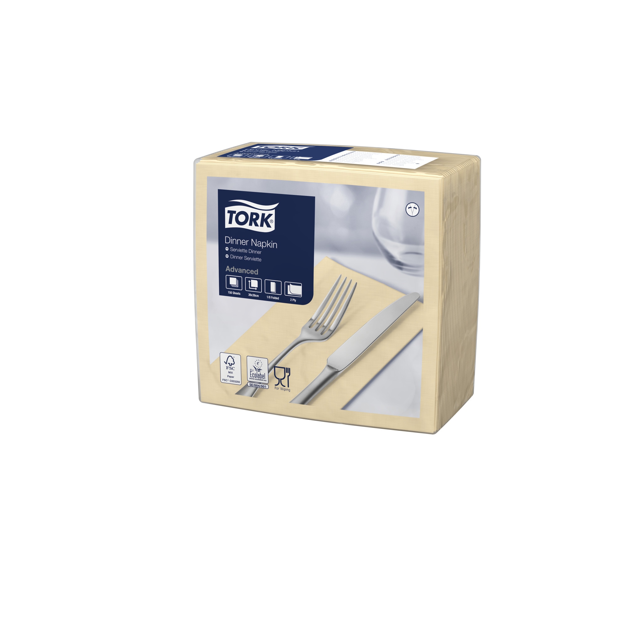 / 2/ plis Tissue blanc Tork/® pliage en situation Serviettes/