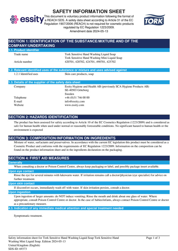 Safety Data Sheet