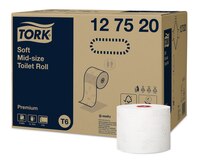 М'який туалетний папір Tork Premium у рулонах середнього розміру