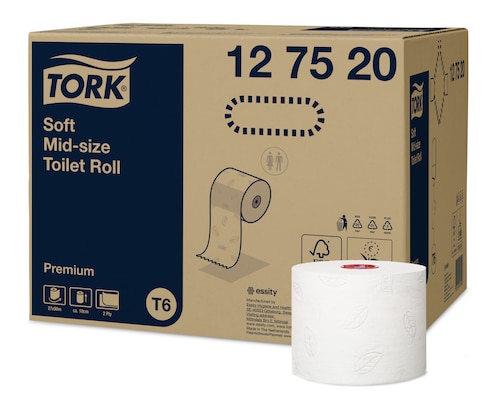Tork Papier toilette rouleau doux Mid-Size Premium