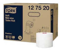 Tork Mid-size miękki papier toaletowy, 2-warstwowy
