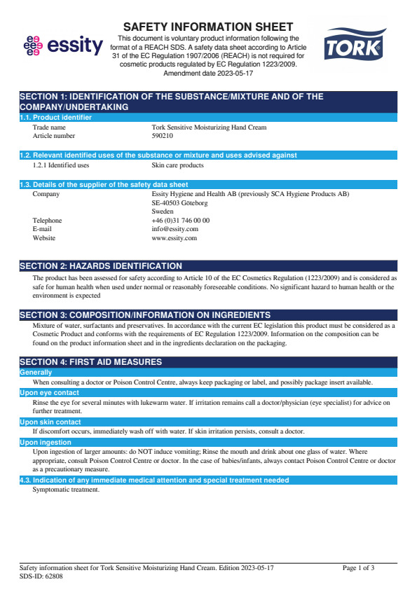 Safety Data Sheet