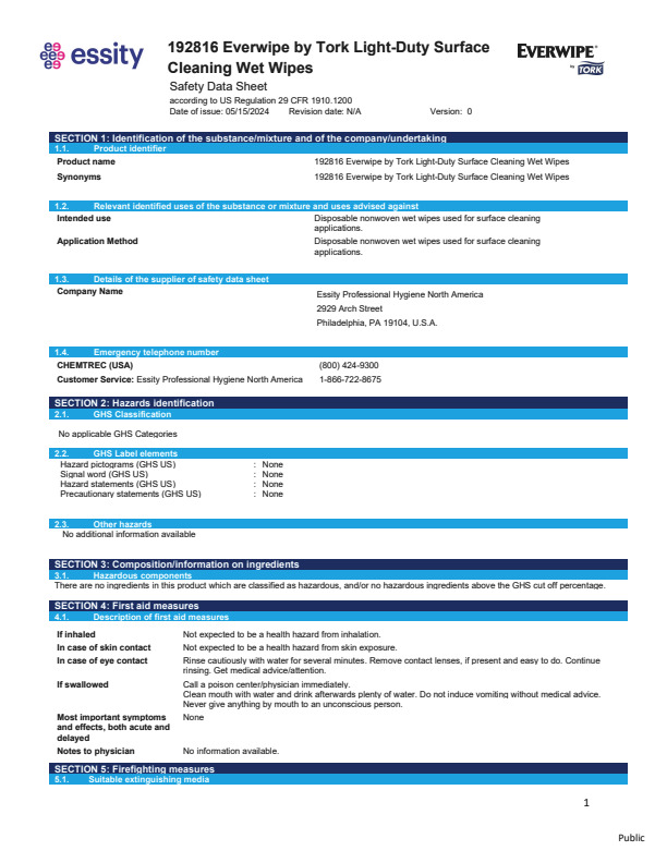 Safety Data Sheet