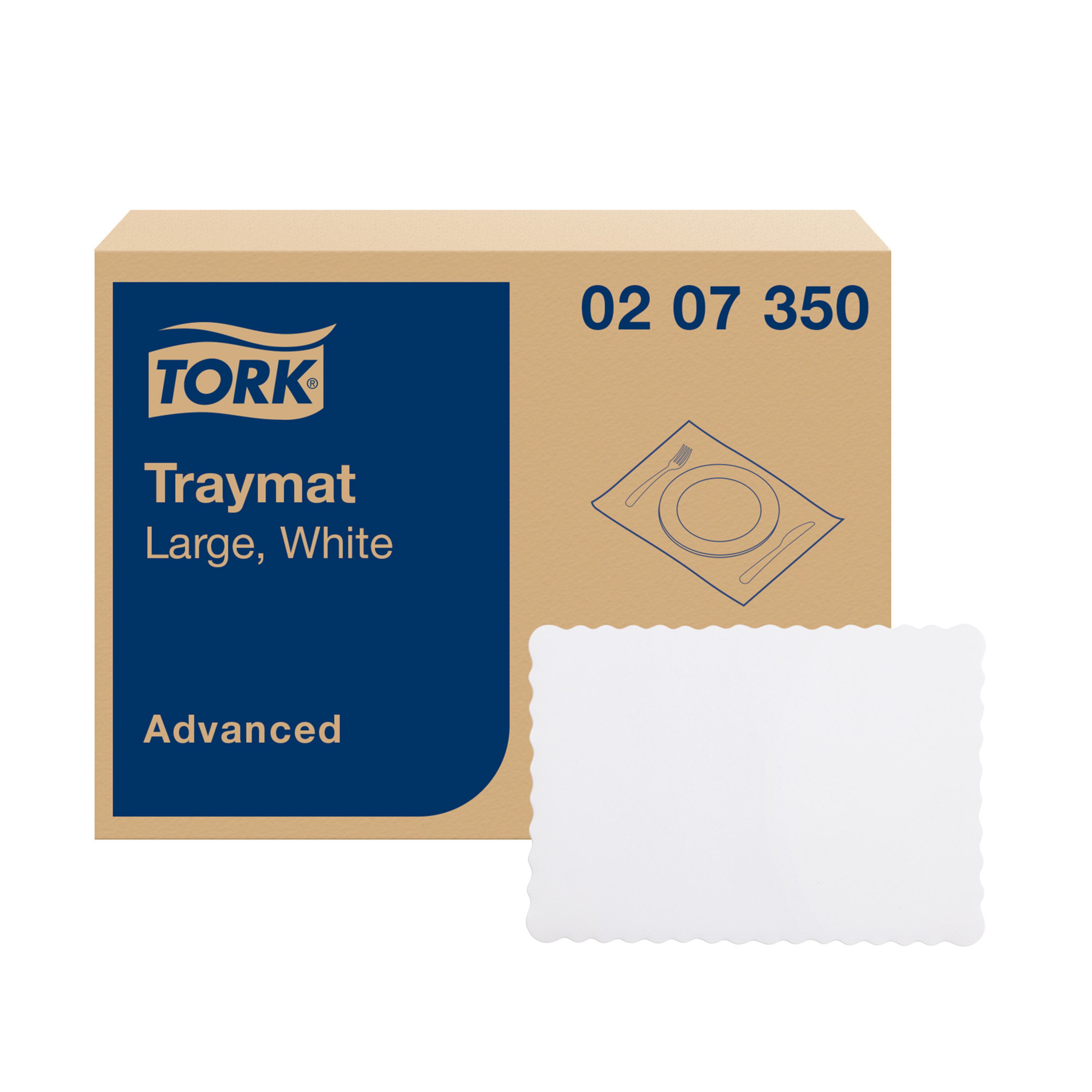 Tork White Large Traymat