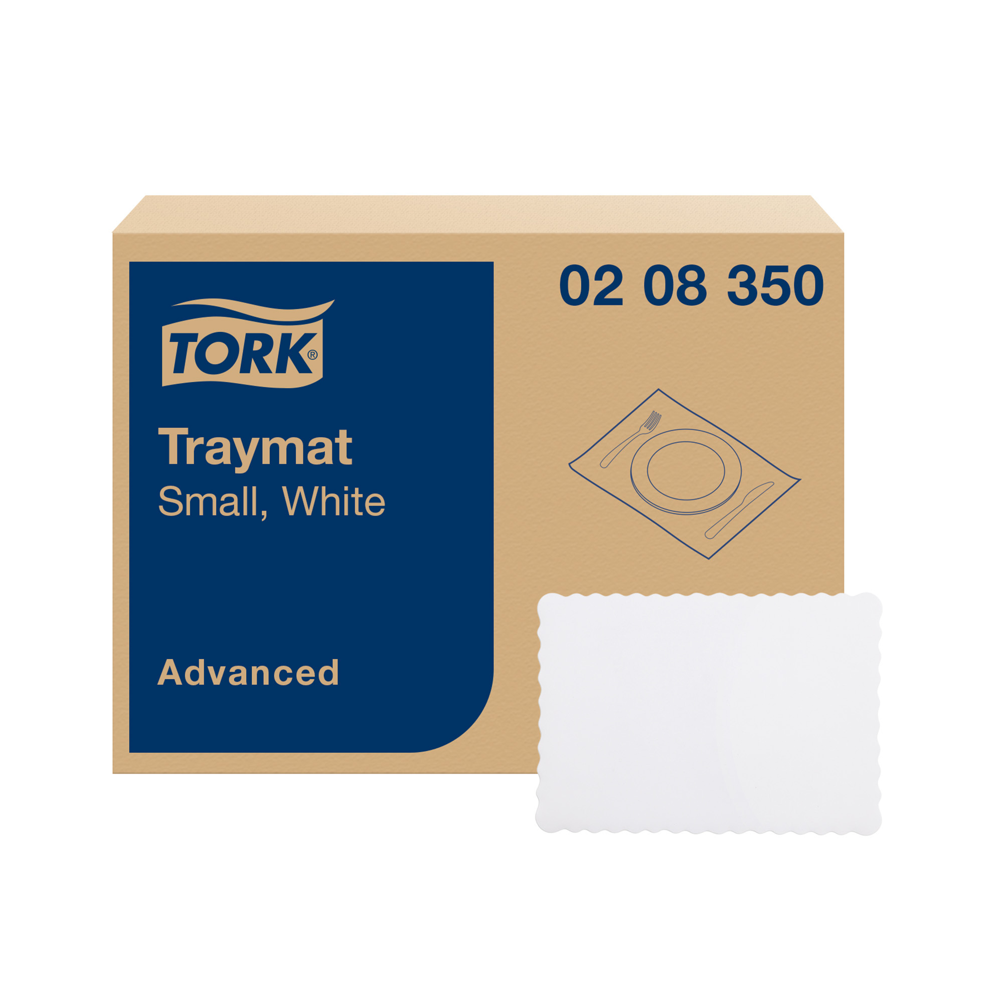 Tork White Small Traymat