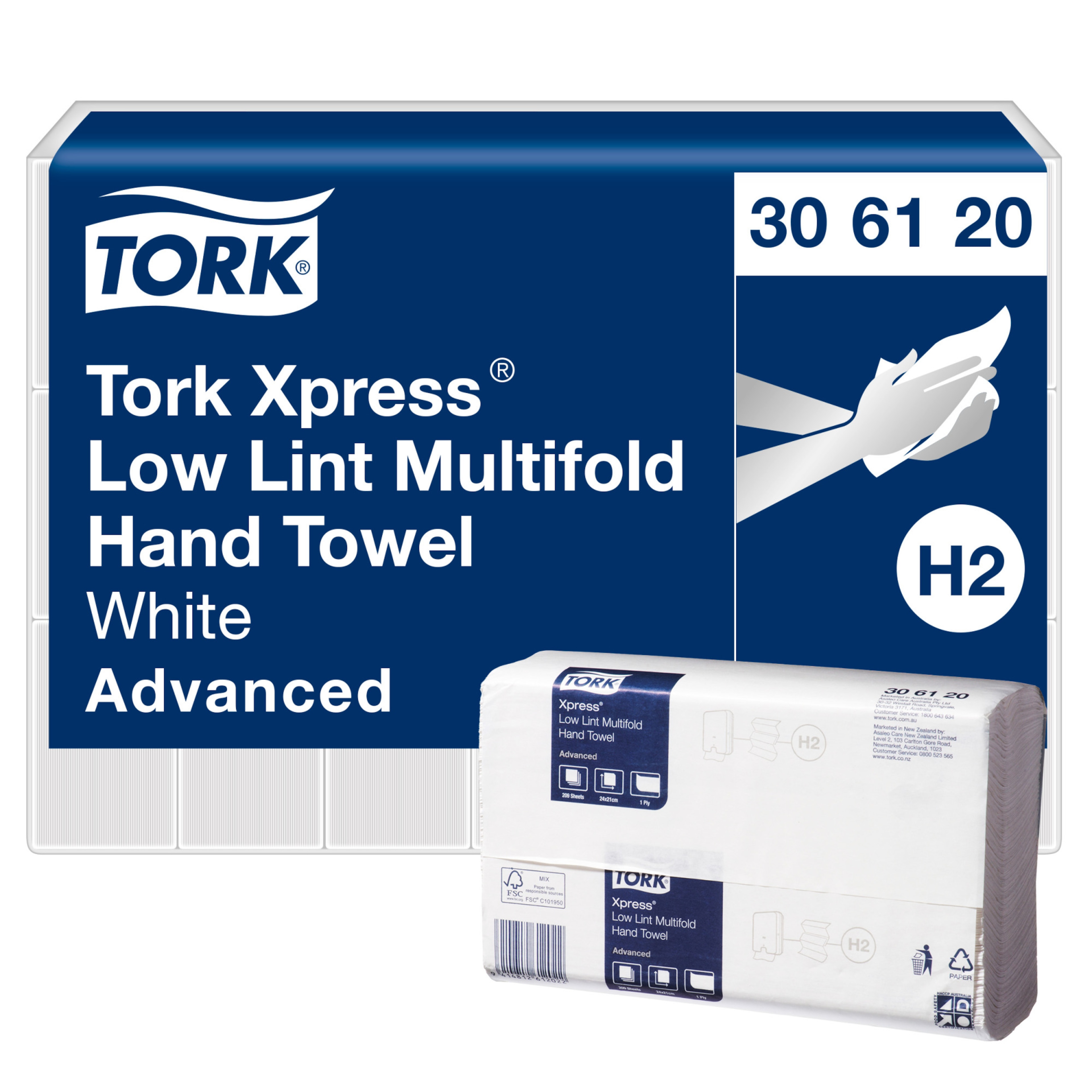 Tork Xpress Low-Lint Multifold Hand Towel / Slimline